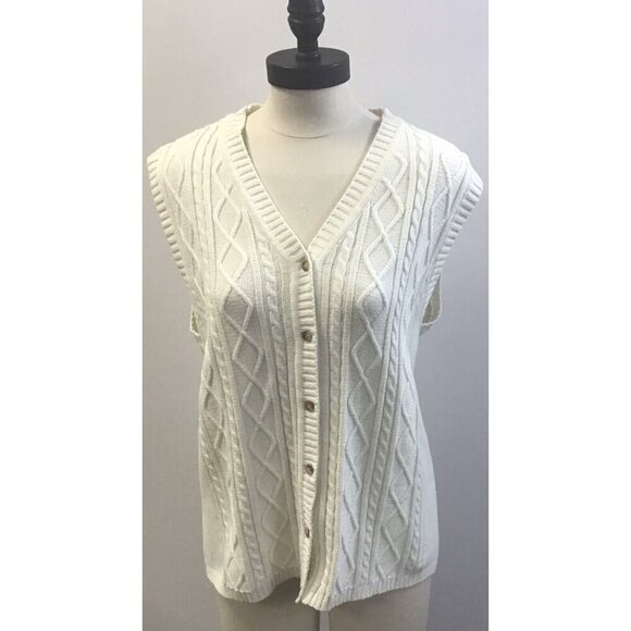 Sweaters - Vintage Womans Sweater Vest size L